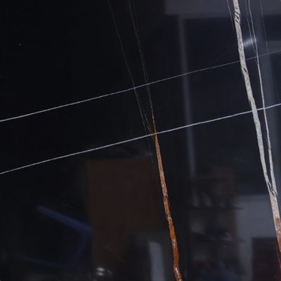 Black Marble with Yellow Veins