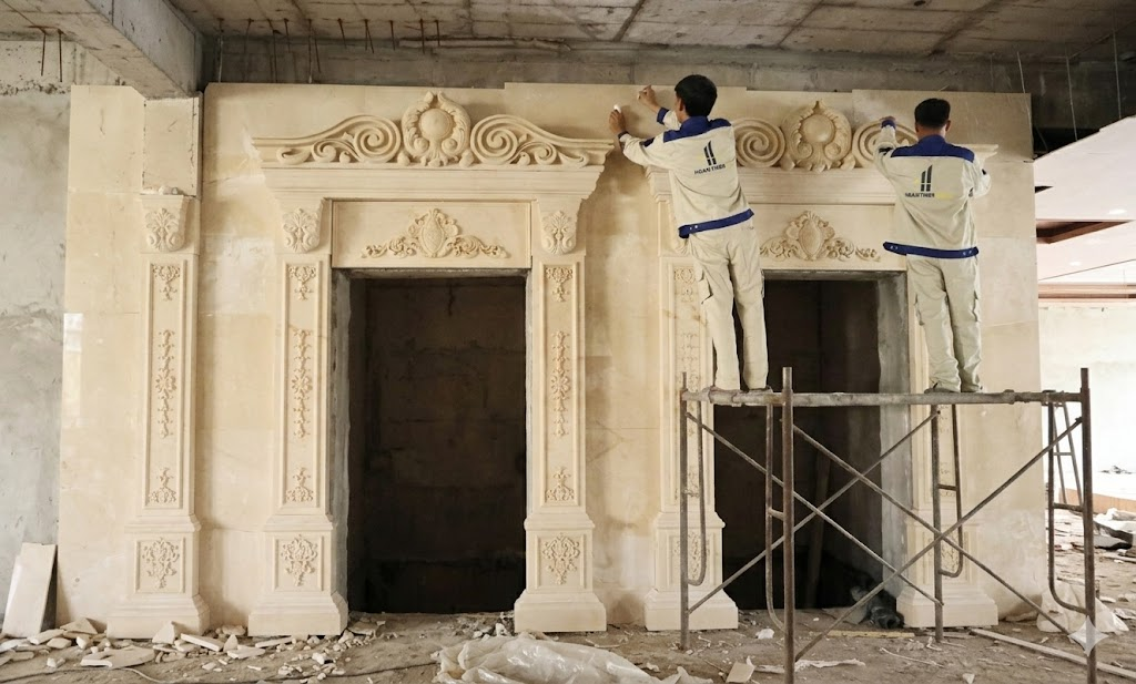 Phù điêu đá có phù hợp phong cách tân cổ điển không?