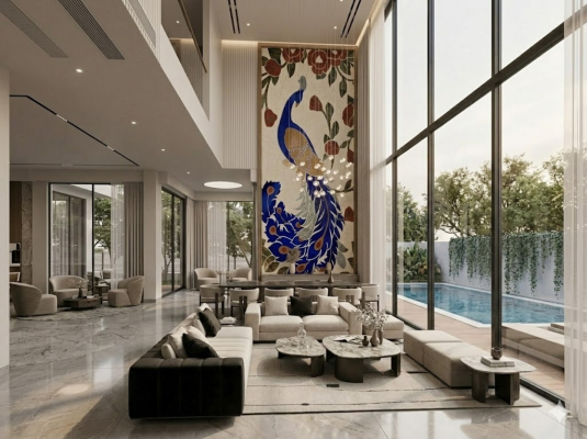 Tranh đá tự nhiên phong cách cao cấp