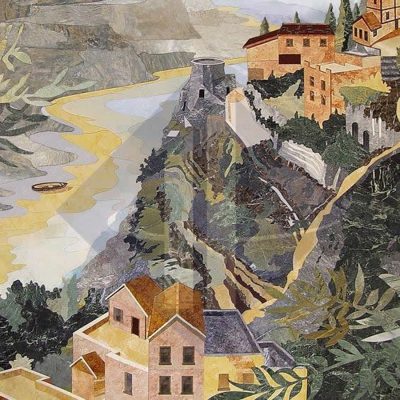 Tranh hoa văn tường HT-THVT008