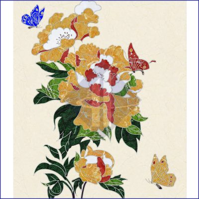 Tranh hoa văn tường HT-THVT012