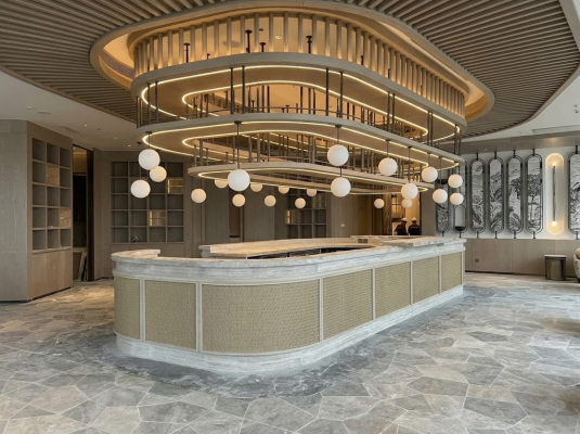 Quầy lounge đá Marble cao cấp tại Sheraton Vinh