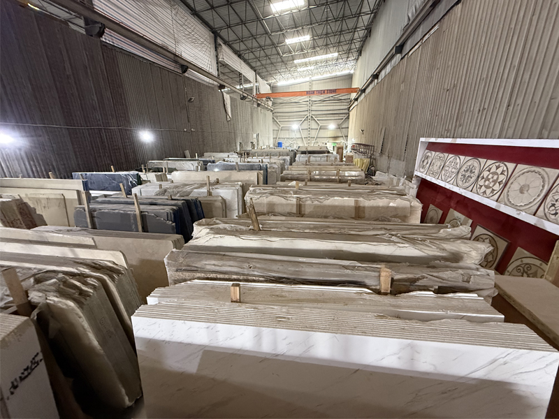 Kho tập trung phân phối các mẫu về đá Marble
